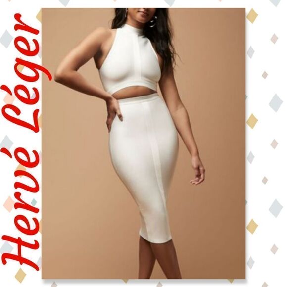 NWT Herve Leger Bandage Midi Dress - Picture 1 of 11